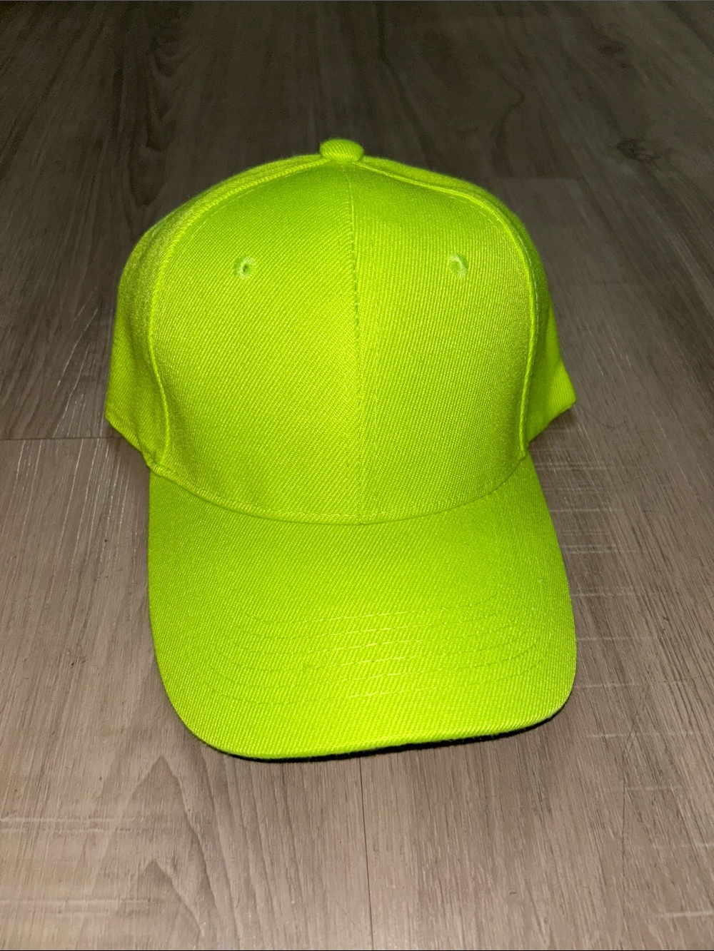 Classic Plain Highlighter Yellow Baseball Cap